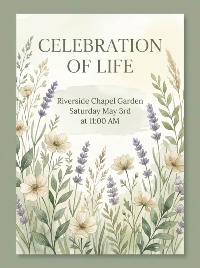Invitation design example