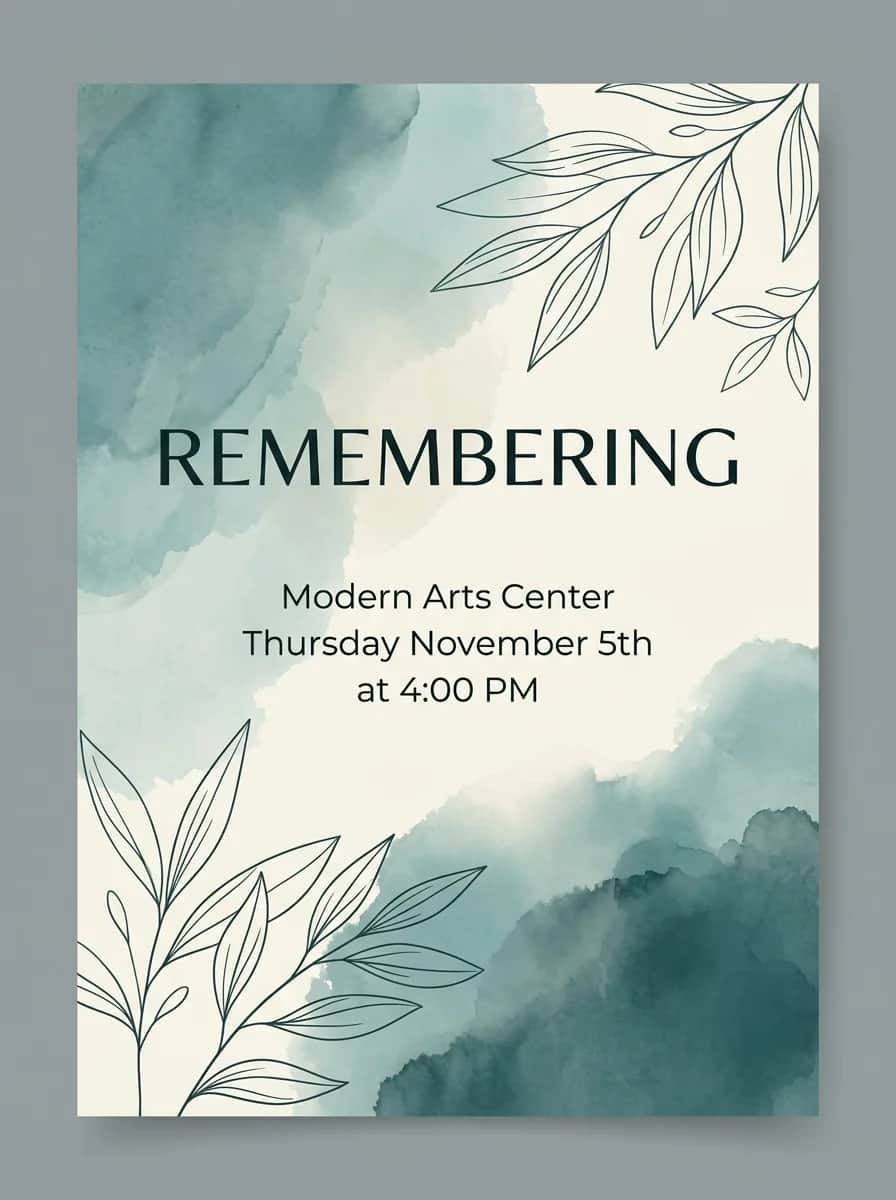 Invitation design example
