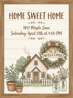 Housewarmings invitation template