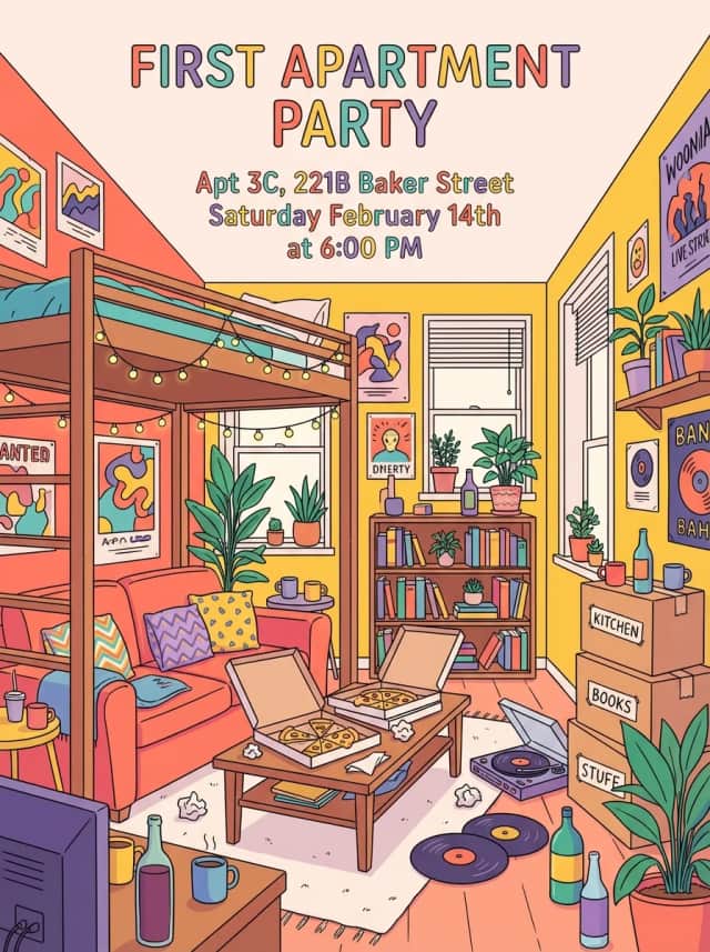 Invitation design example