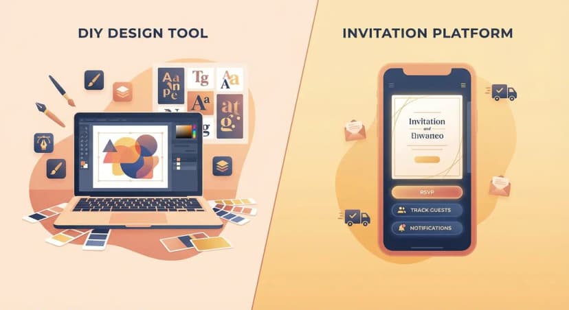 Canva Invitations vs Lemonvite: Design Tools vs Invitation Platforms