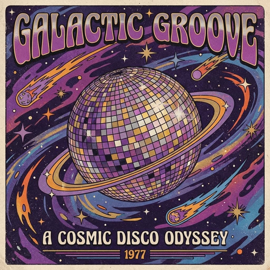 Cosmic Disco Invite Style