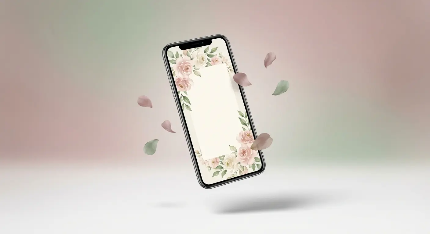 A clean Lemonvite invitation design with no ads or clutter