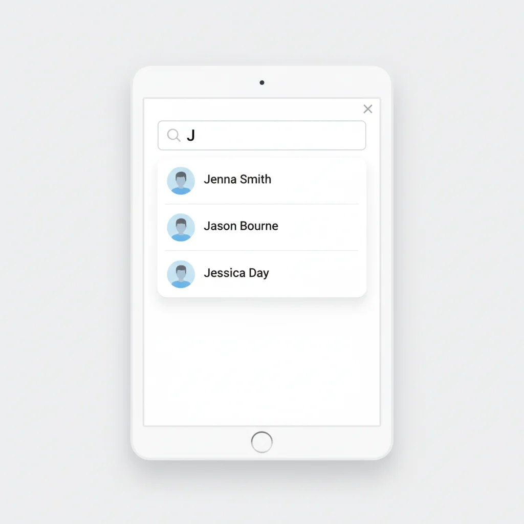 Lemonvite autocomplete showing guest suggestions