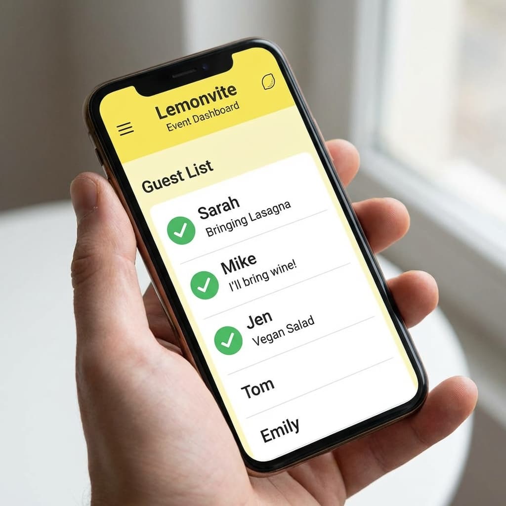 Lemonvite Event Dashboard