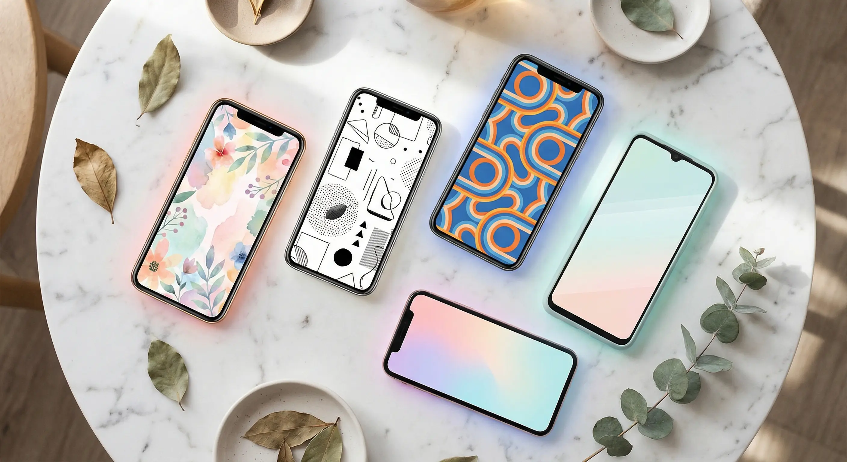 A collection of stylish digital invitations displayed on phone screens, showcasing modern alternatives to Punchbowl