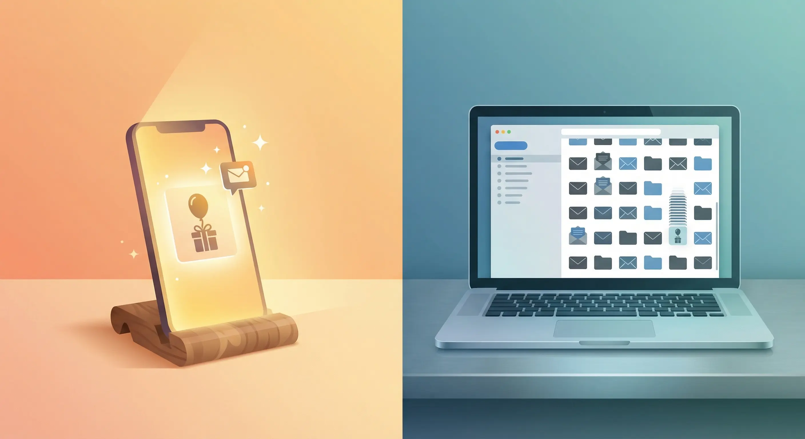 A side-by-side comparison of invitation platforms showing differences in design, delivery methods, and guest experience