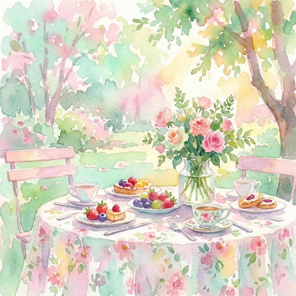 Watercolor Garden Brunch