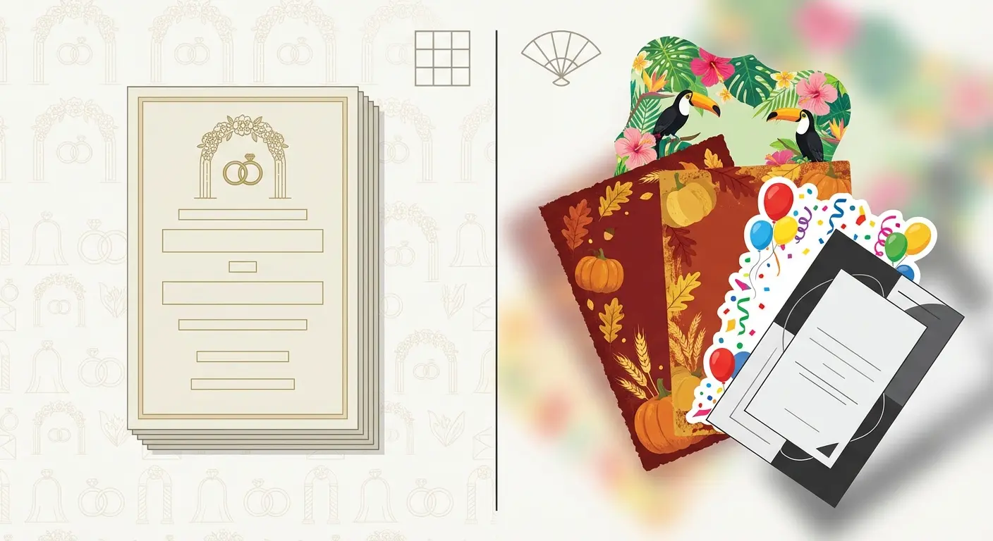 Side by side comparison of Withjoy and Lemonvite invitation features