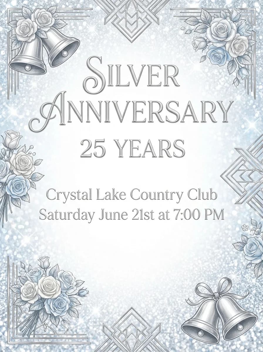 Anniversary invitation template