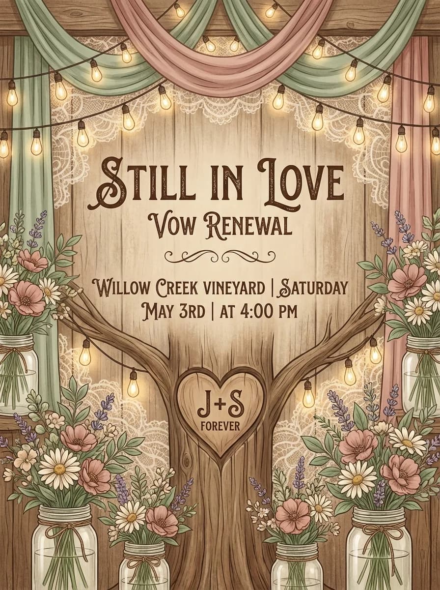 Anniversary invitation template