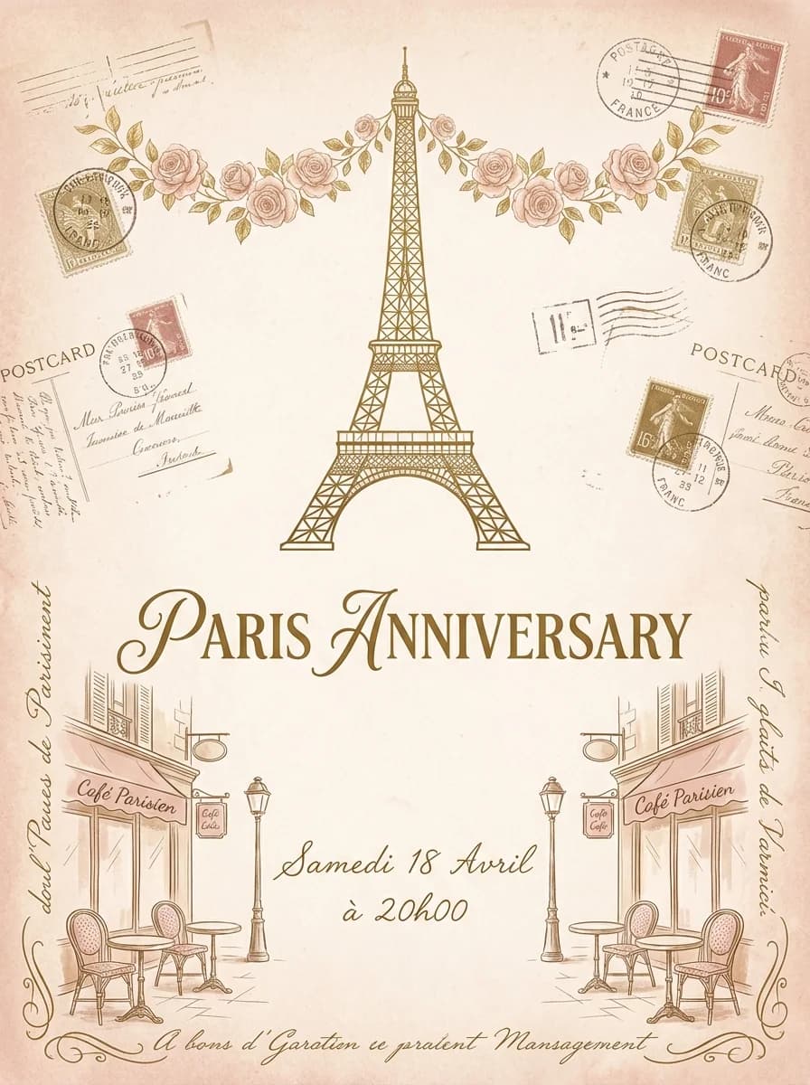 Anniversary invitation template