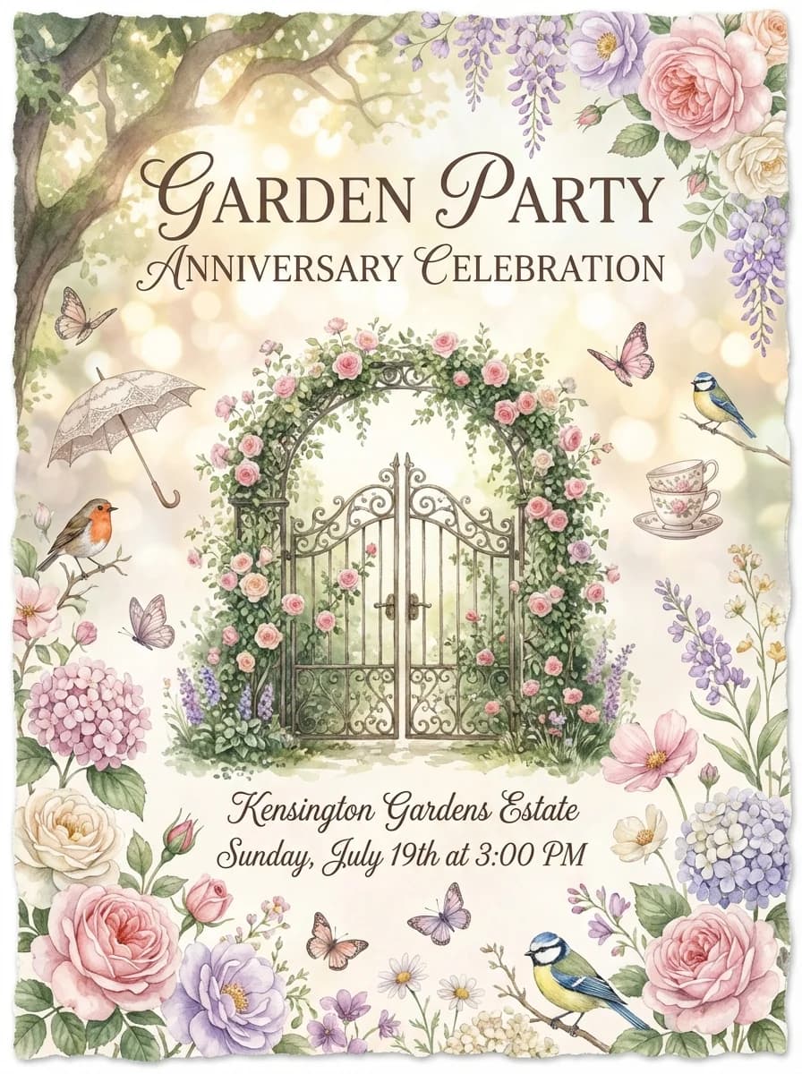 Anniversary invitation template