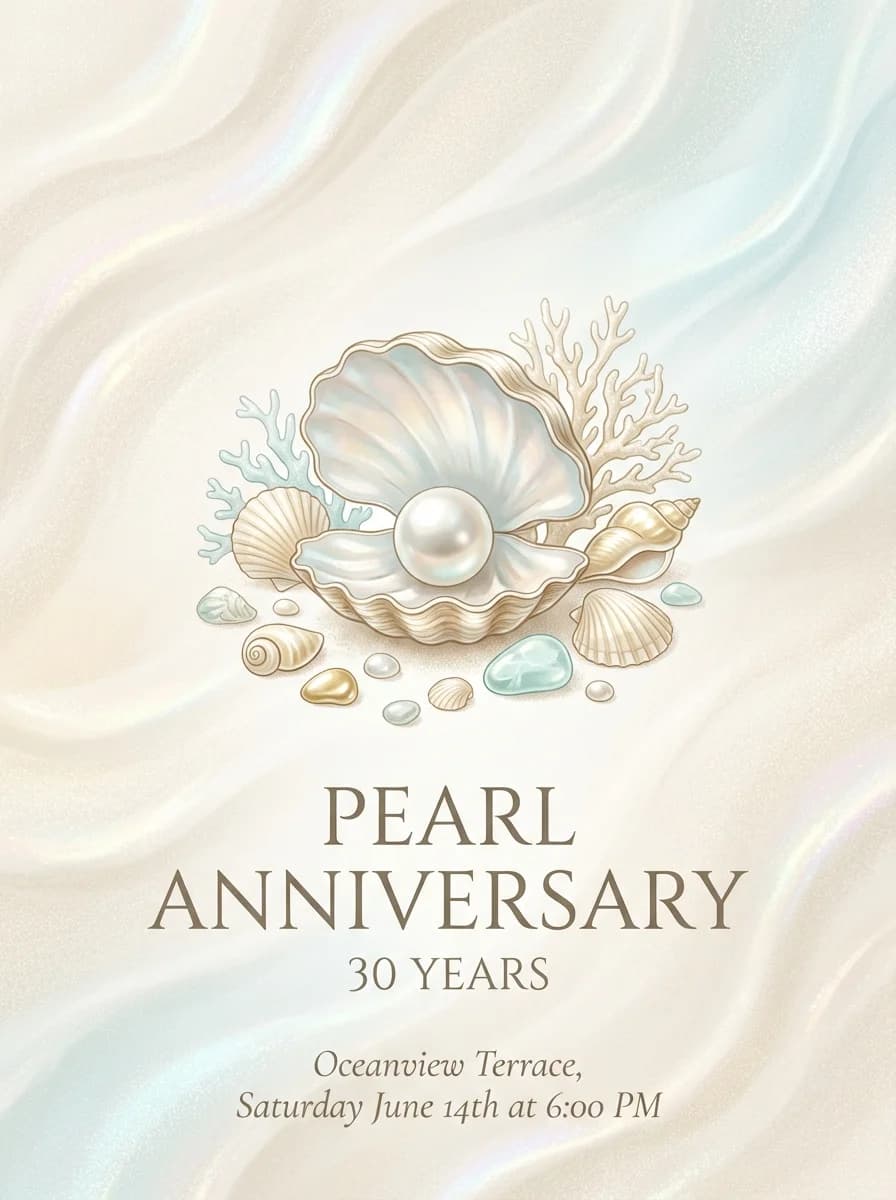 Anniversary invitation template
