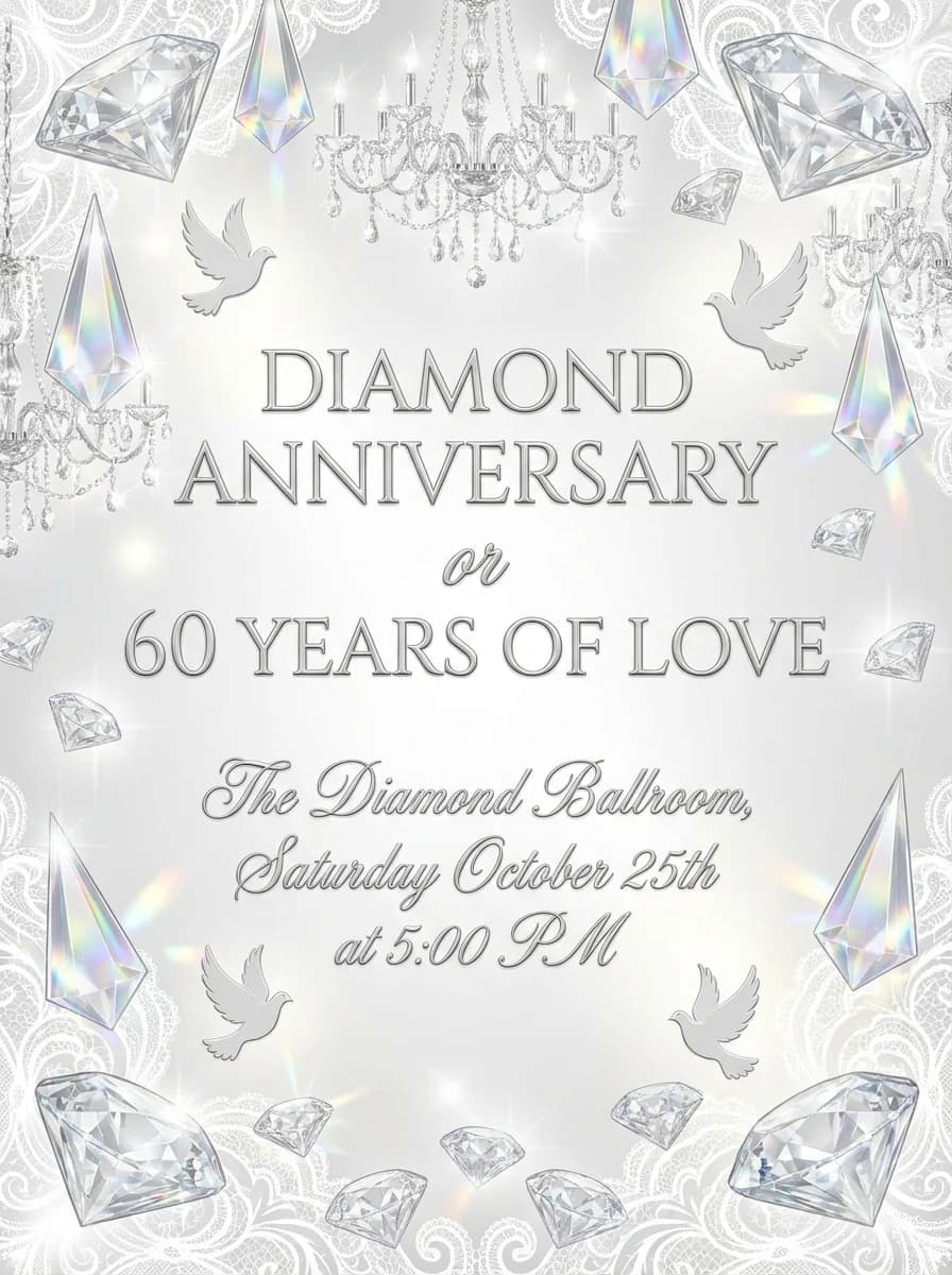 Anniversary invitation template