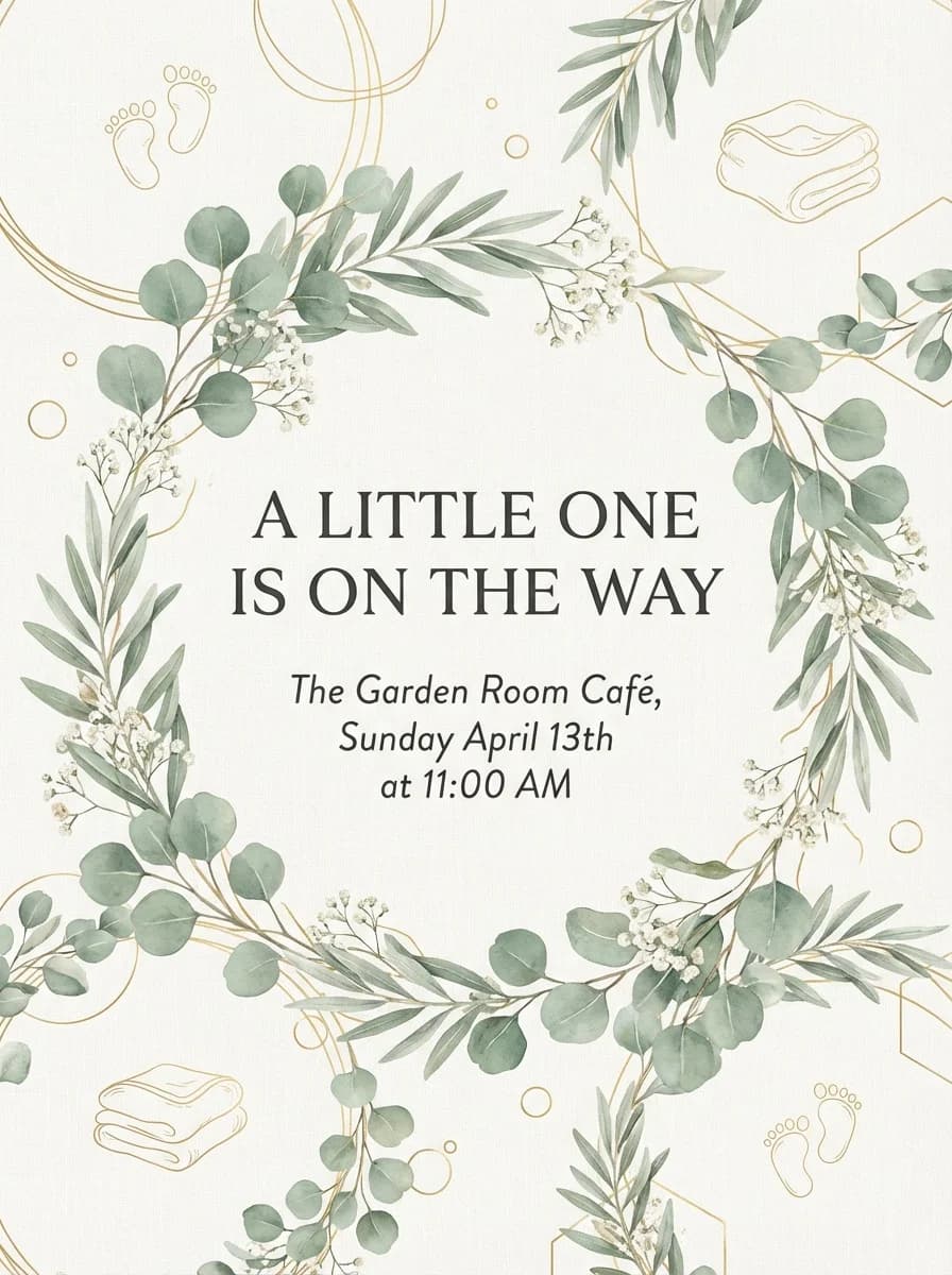 Baby Shower invitation template