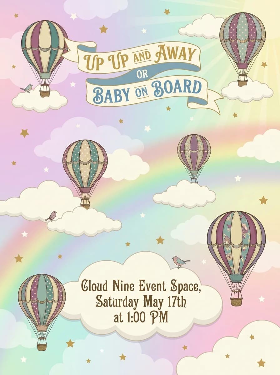 Baby Shower invitation template