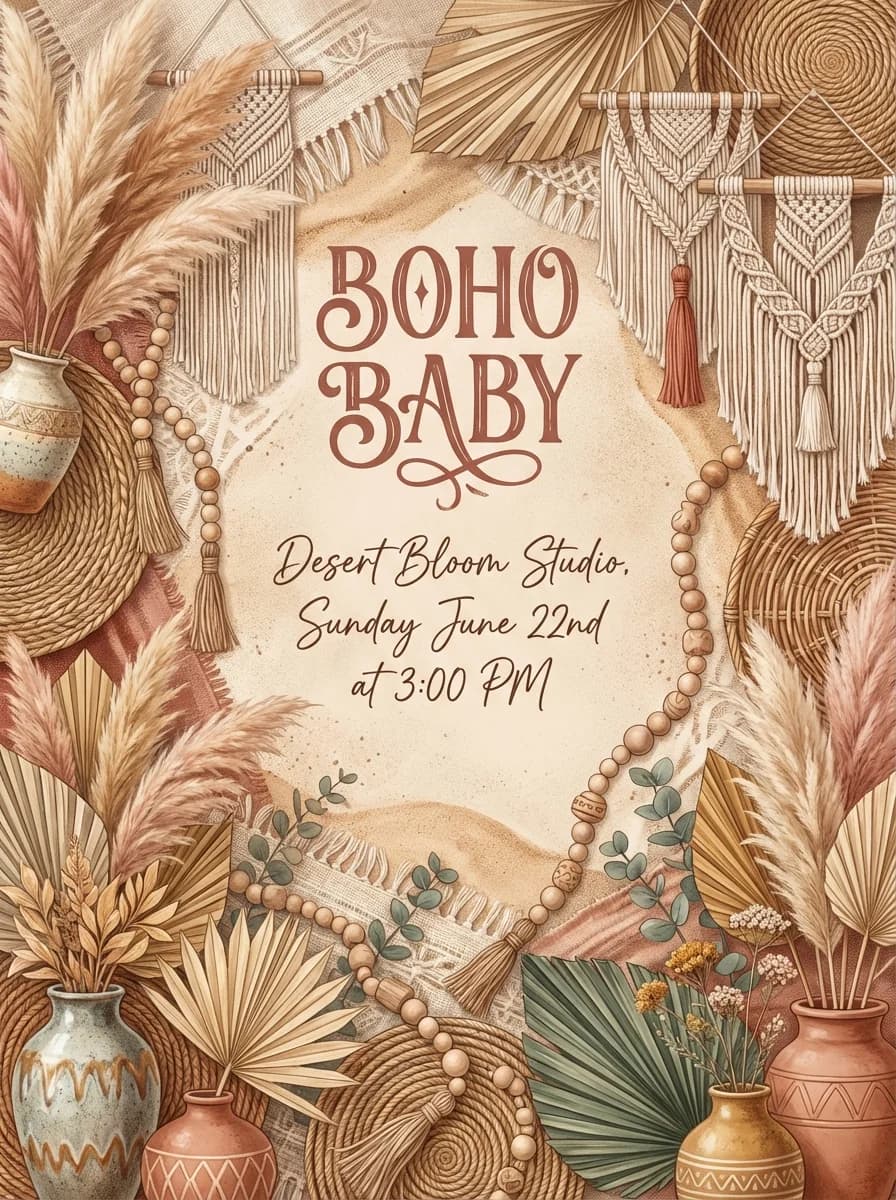 Baby Shower invitation template
