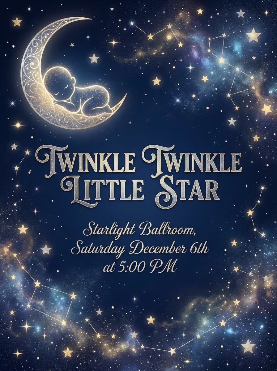 Baby Shower invitation template