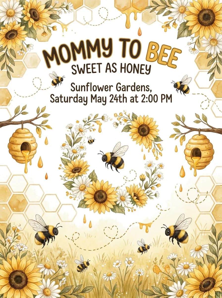 Baby Shower invitation template