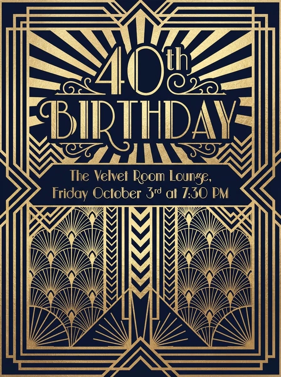 Birthday invitation template
