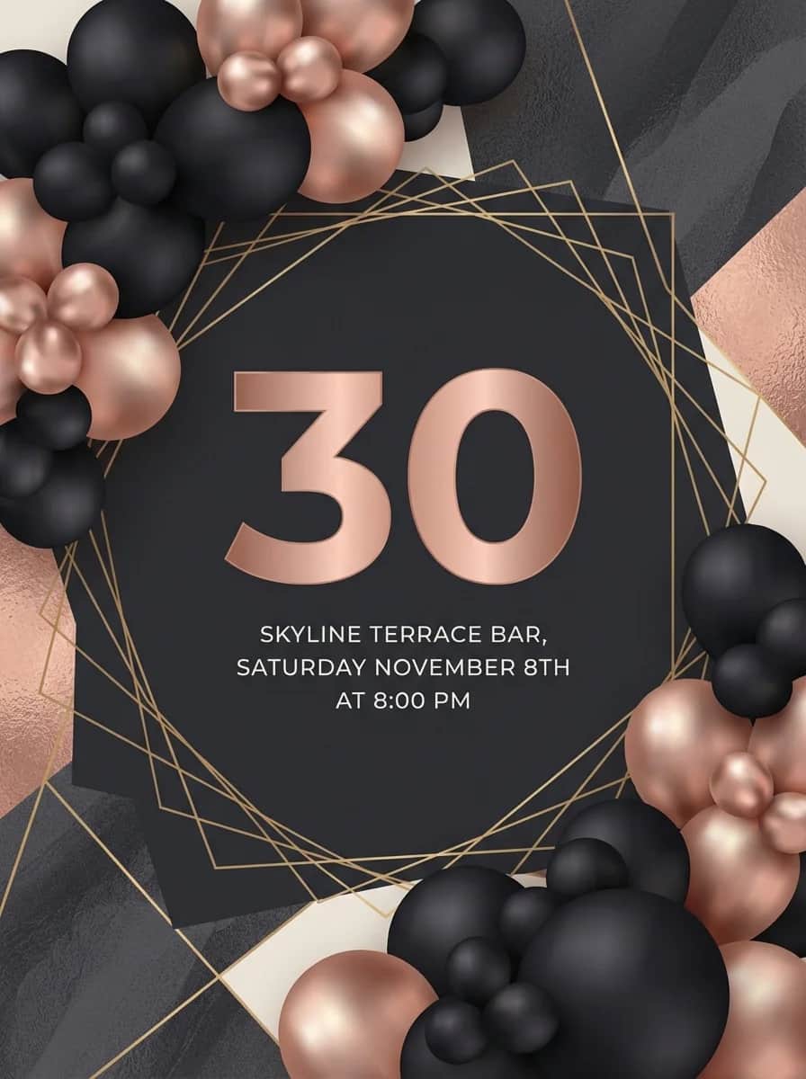 Invitation design example