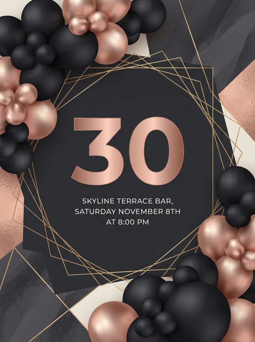 Birthday invitation template