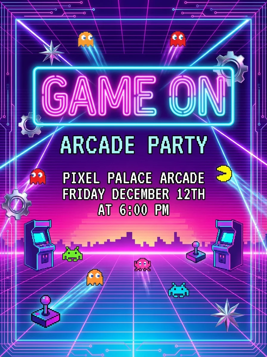 Birthday invitation template