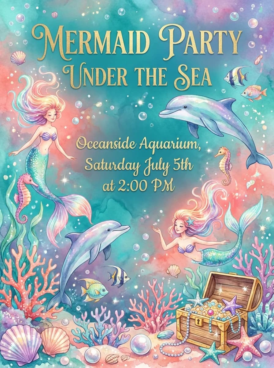 Birthday invitation template