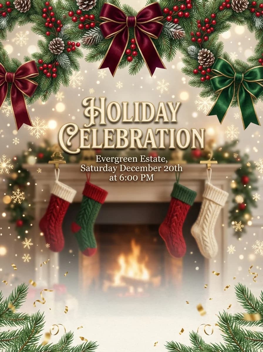 Holiday Party invitation templates