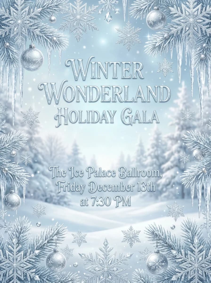 Holiday Party invitation template