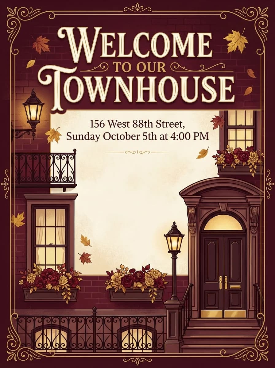 Housewarming invitation template