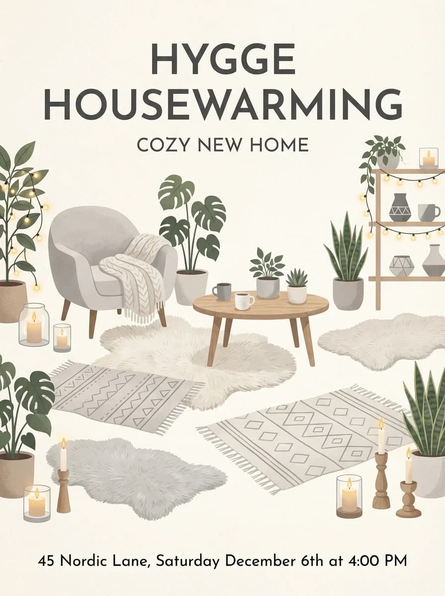 Housewarming invitation template