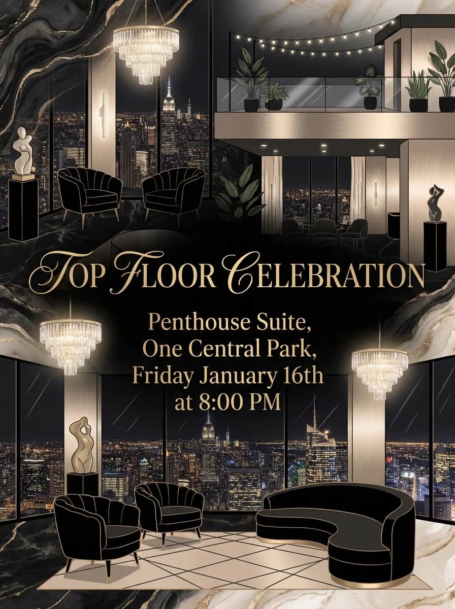 Invitation design example