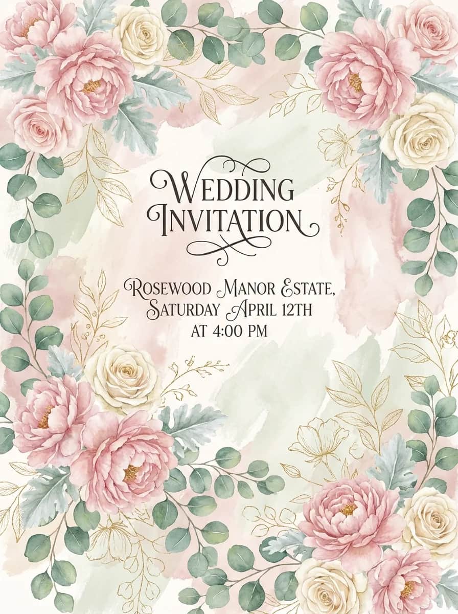Invitation design example