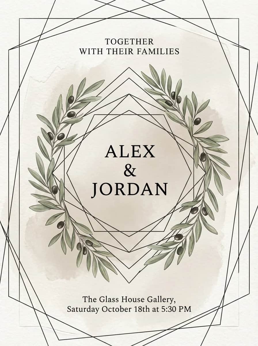 Invitation design example