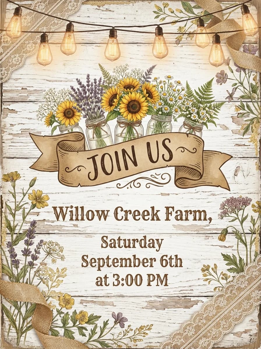 Wedding invitation template