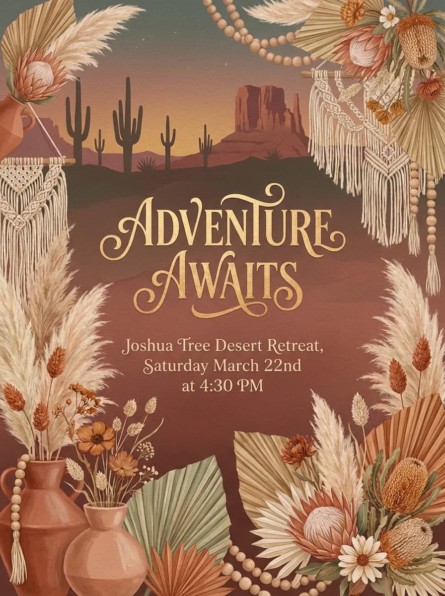 Wedding invitation template