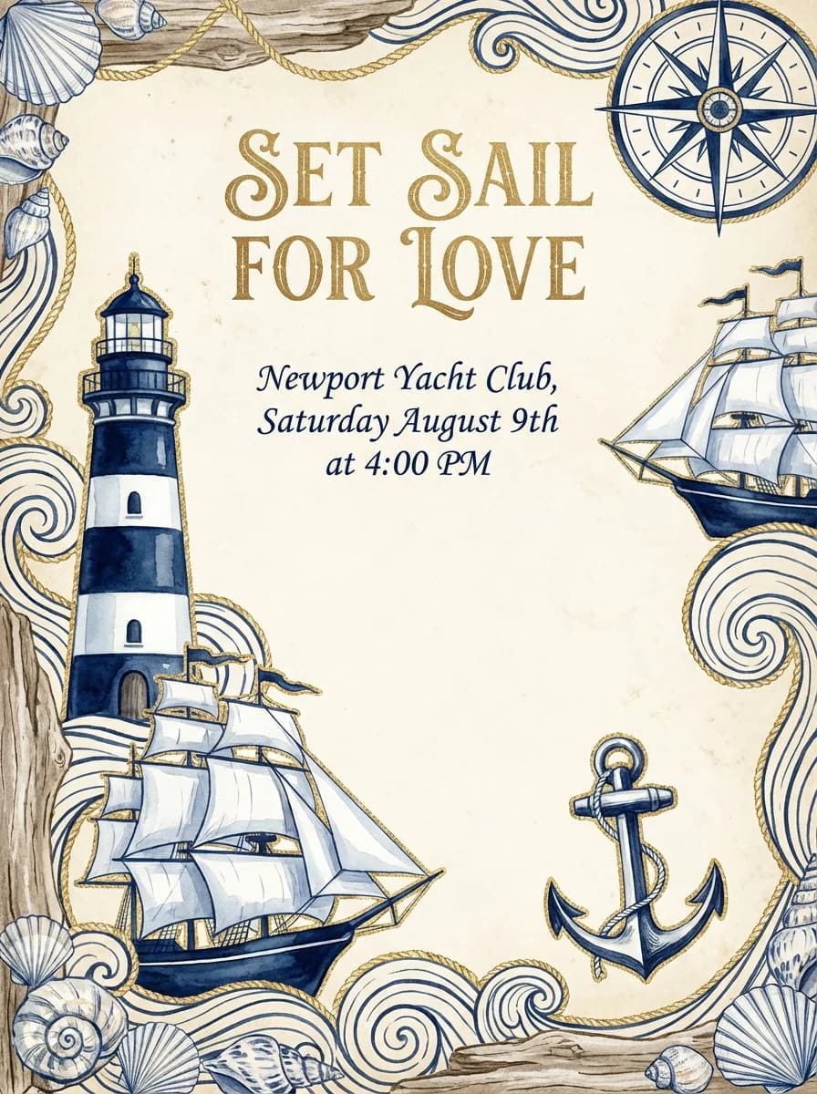 Wedding invitation template