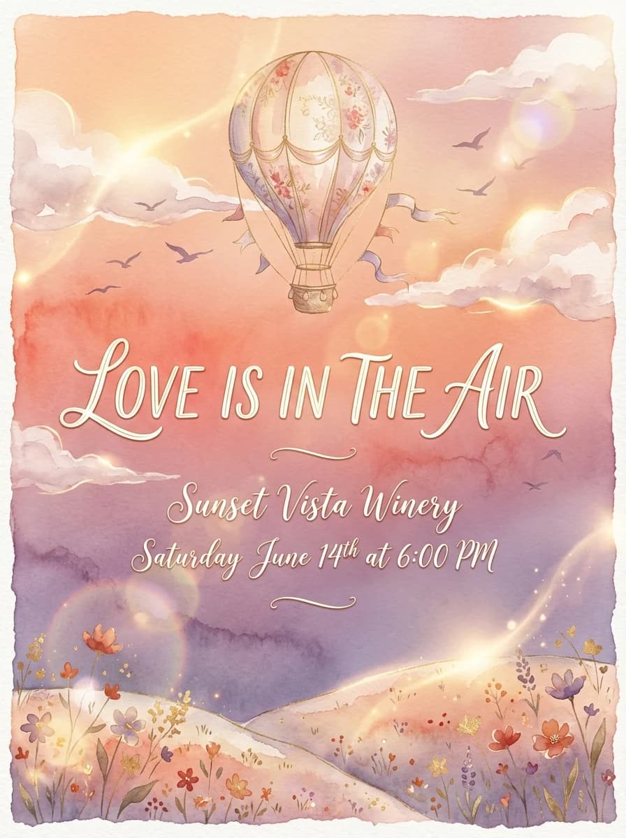 Wedding invitation template