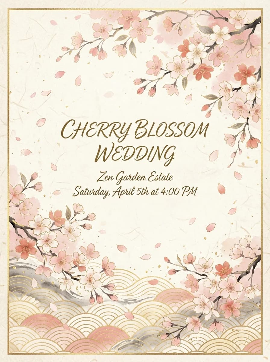 Wedding invitation template