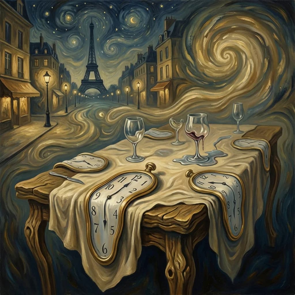 Surrealist Dinner Invite Style