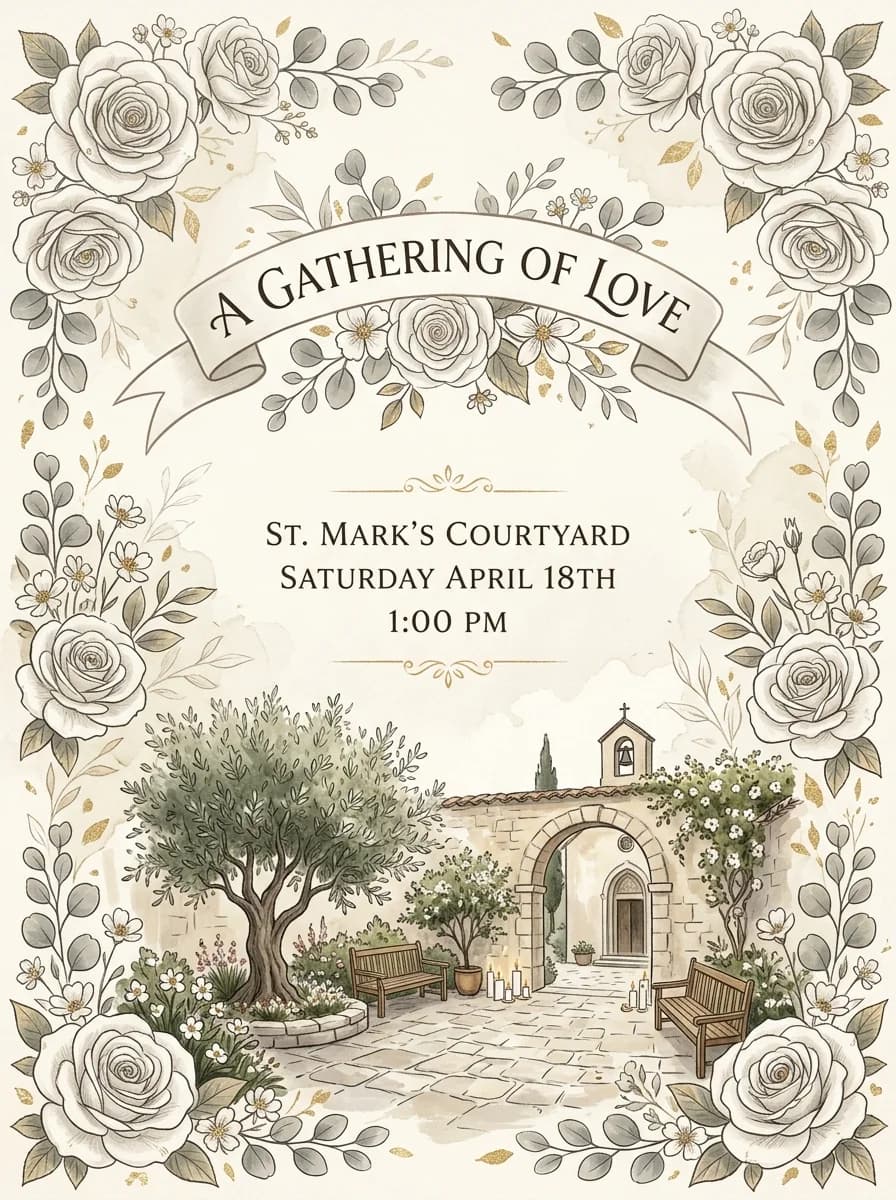 Celebration of Life invitation template